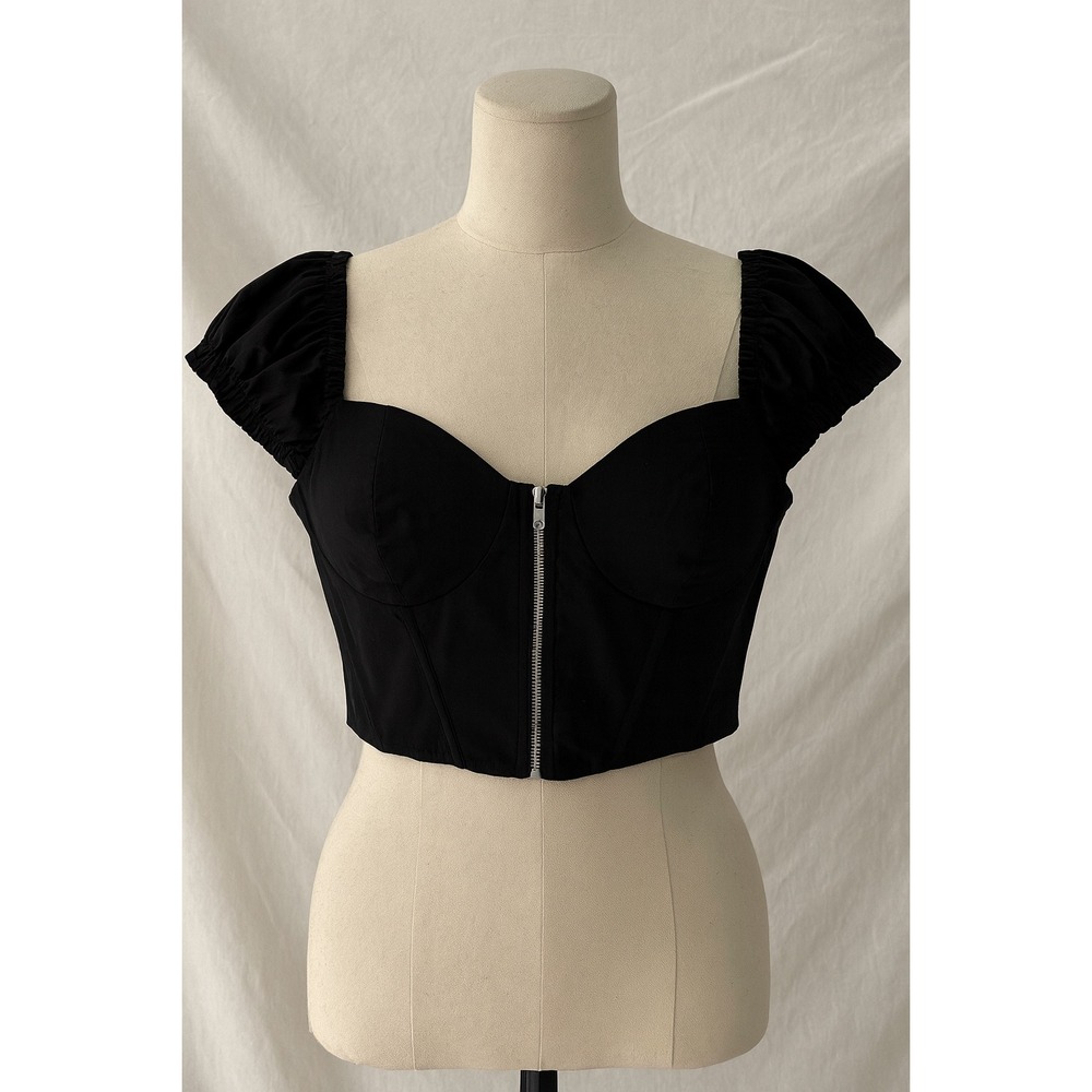 Chocolate USA Womens Fairy Grunge Babydoll Corset Top Size S Whimsigoth Festival